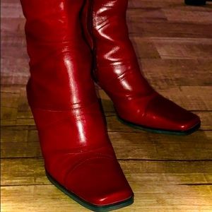 Hot hot hot red boots! You will be the talk of the night showing up with these